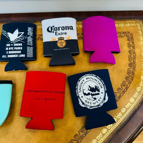 Koozies Set of 7 Keystone Light Corona NYC Untuckit Snowy Mountain Brewery - Picture 5 of 5